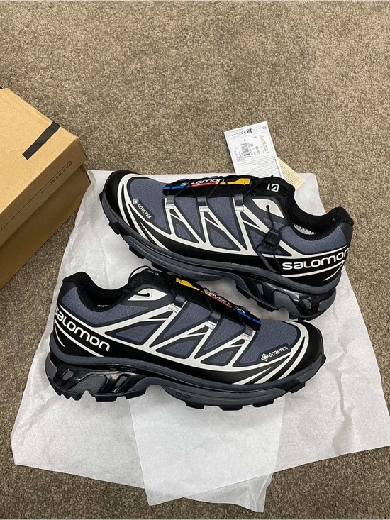 Salomon Other - Salomon Men’s Black and Gray GORE-TEX Trail Shoes with Subtle Yellow Accent